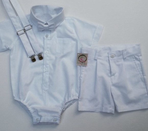 Roupa Batizado Branco Menino