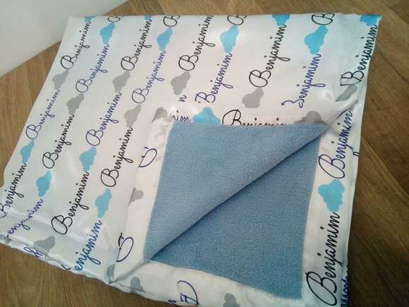 Manta para bebê personalizada com nome