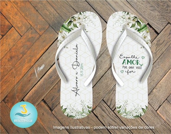 Brinde Sandália Chinelo - Casamento