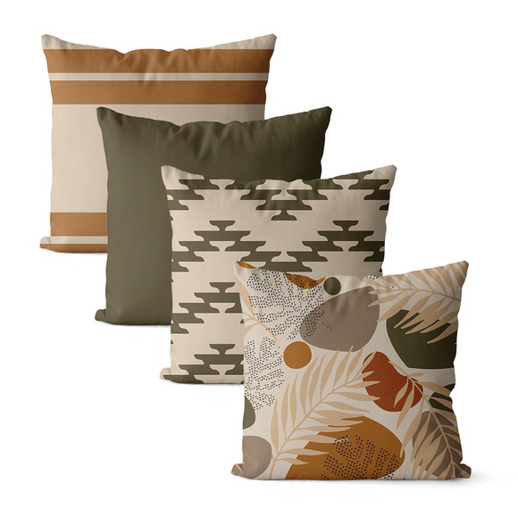Kit 4 Capas de Almofadas Terroso 45x45