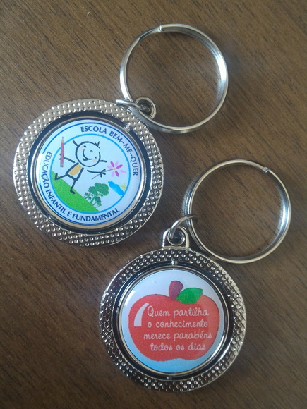 Chaveiro Metal Giratório Personalizado
