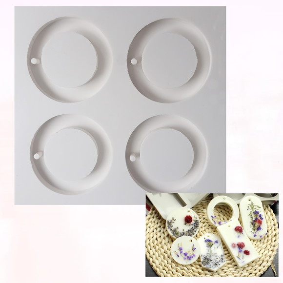 Molde De Silicone Resina Brincos Pingentes Artesanato 5