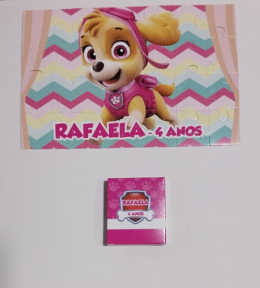 Quebra Cabeça - Patrulha Canina Rosa