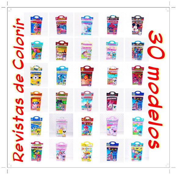 Arquivo De Corte Revistas De Colorir (30 Mod) Studio/pdf