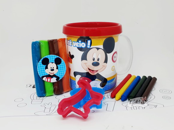 Lembrancinha Mickey - Caneca com 2 Kits 4