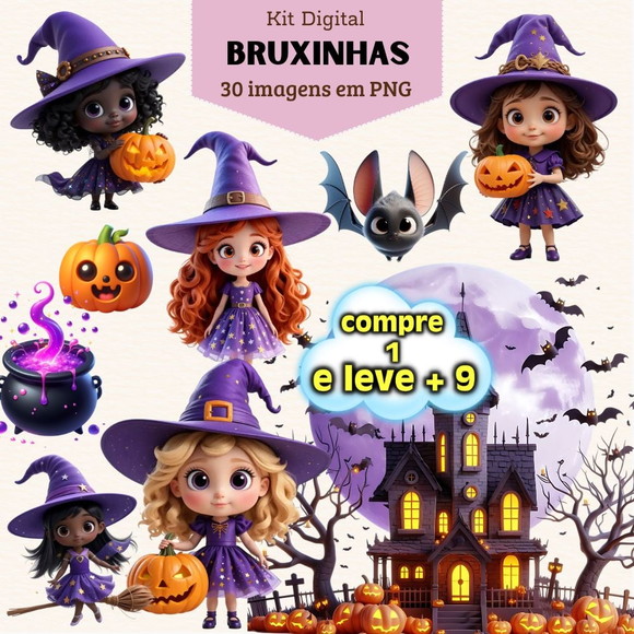 Kit Digital Bruxinhas