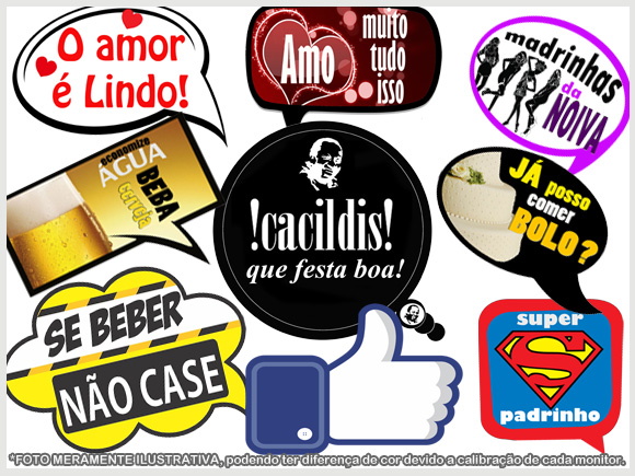 Kit 10 Plaquinhas Engraçadas