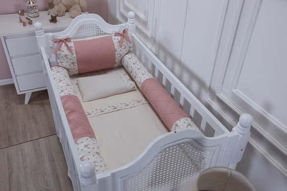 Kit Berço Americano Rose 6 Peças Classic