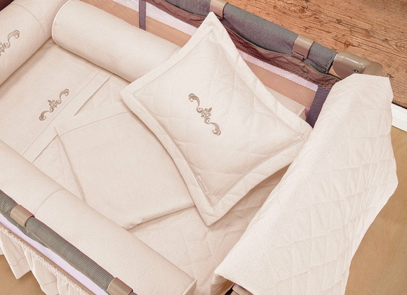 Kit Berço Desmontável Camping 8 Peças