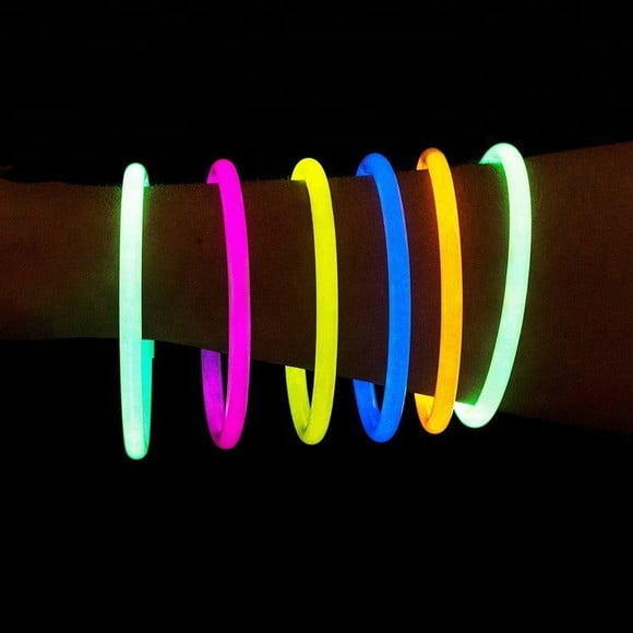 Kit 100 Pulseiras Neon Alto Brilho Balada Festa