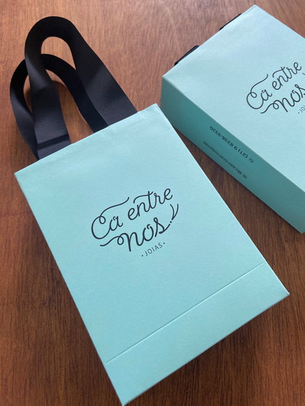 Mini sacola Personalizada com alça de gorgurão