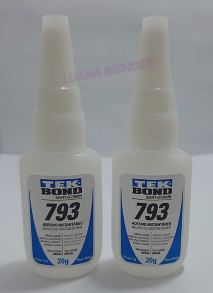 Cola Tek Bond Adesivo Instantâneo 793 - 1 Frascos de 20g