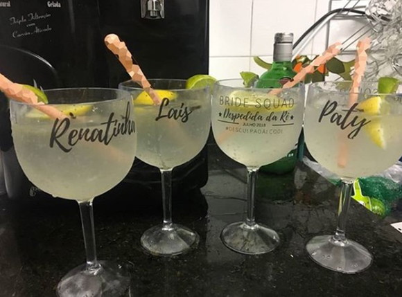 Taça de Gin 600ml - Bride Squad- somente frente