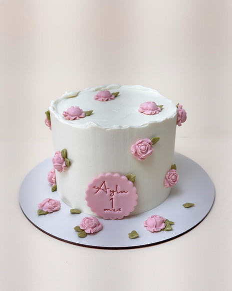 Bolo Aniversário Floral Rosas