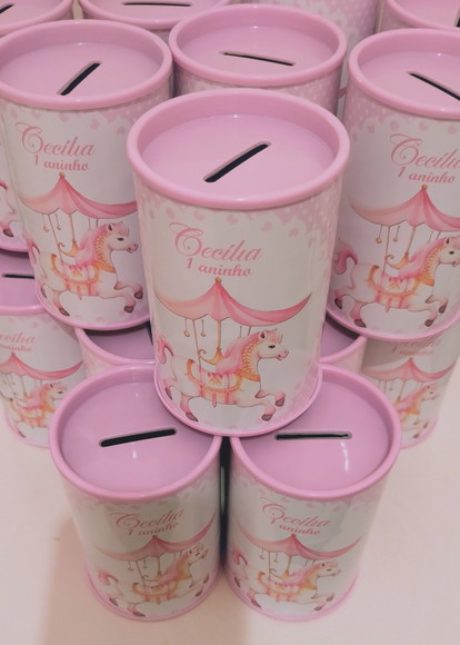 Cofrinhos Personalizados Carrossel Encantado"