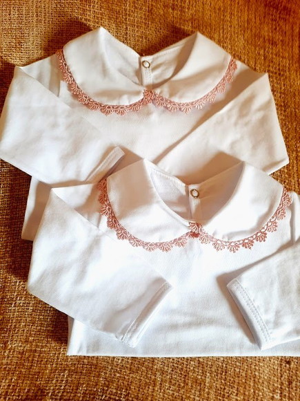 Body Guippir Rose/branco