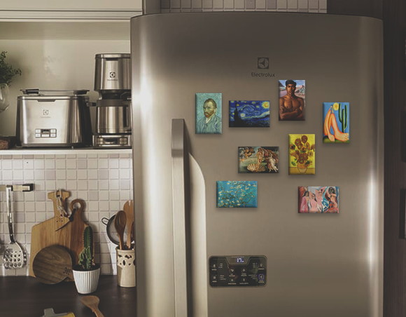 Imã Decor de Qualidade Quadros Famosos Van Gogh Picasso