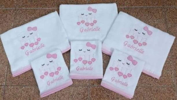 Kit Fralda Personalizada Nuvem