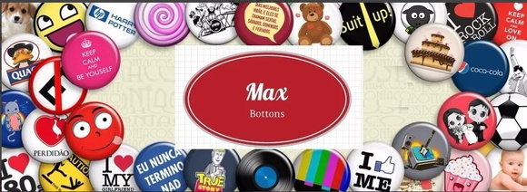 100 Bottons Personalizado 4,5 cm