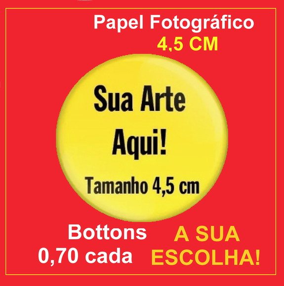 Bottons 4,5 Personalizados 20 Unidades - Button