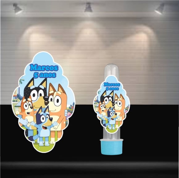 Adesivo para Tubete Bluey