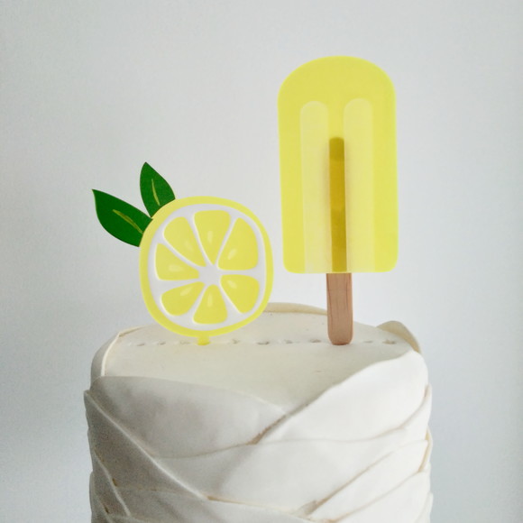 Kit de topos para bolo- Festa Frutas