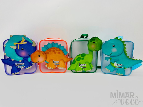25 Mochila 3d Dino Baby - Lembranças Personalizadas