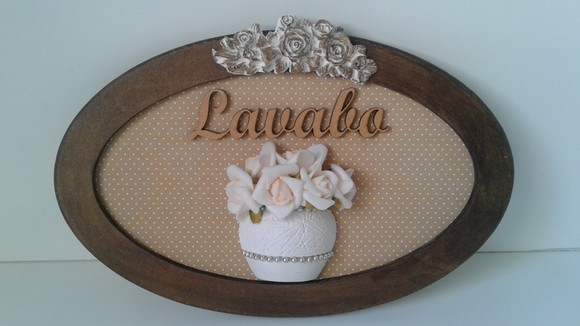 Placa Decorativa Lavabo