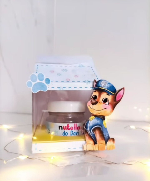 Arquivo de Corte Caixa para Mini Pote de Nutella