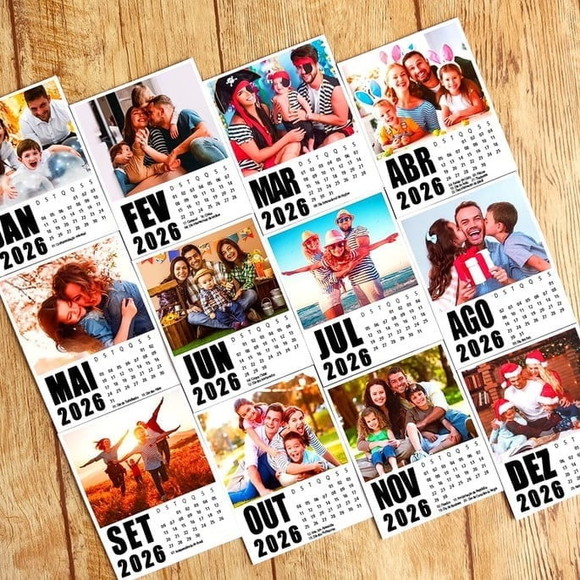 Arquivo Digital | Calendário Polaroid 2026