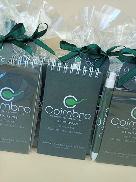 Brinde Corporativo Bloco Capa Dura e Caneta