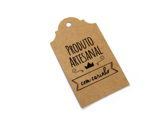 Tag Produto Artesanal Kraft