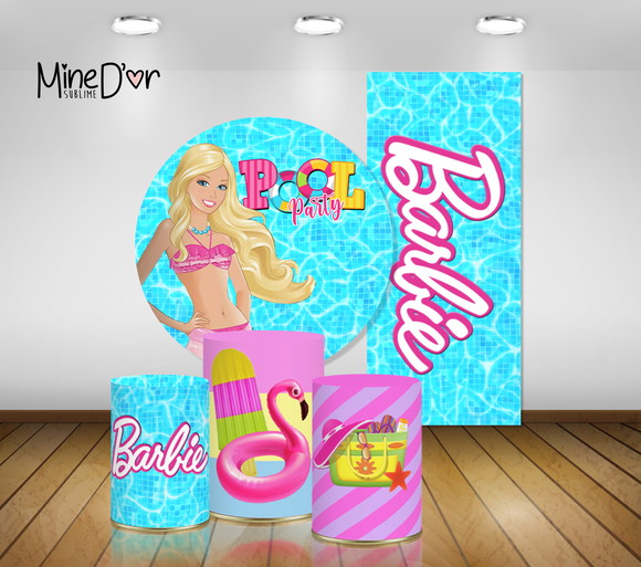 Kit Capas Barbie Pool Party | Arquivo Digital