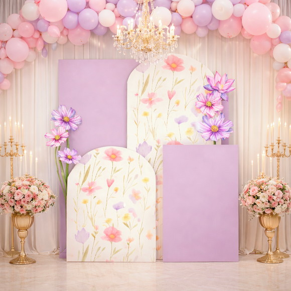 Kit Painel Romano Floral Flores Display | Arquivo Digital