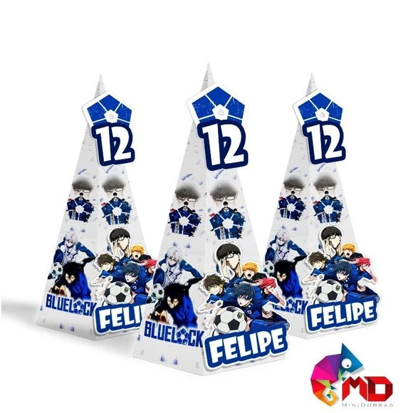 Caixa Cone 3d Blue Lock