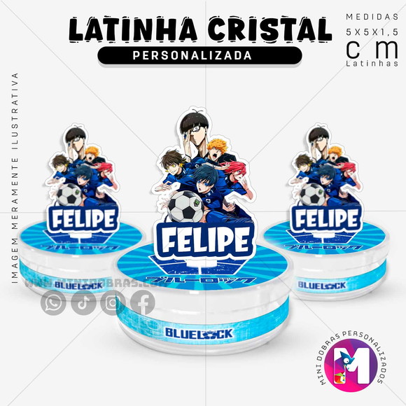 Latinha Acrílica Blue Lock