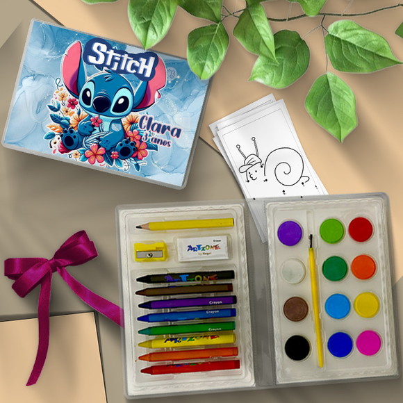 Estojo de Pintura - Stitch Personalizado