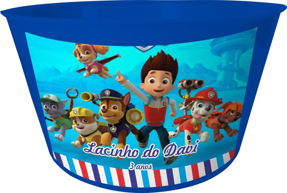 Balde de Pipoca Patrulha Canina