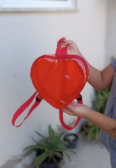 Mochila Neon Coração