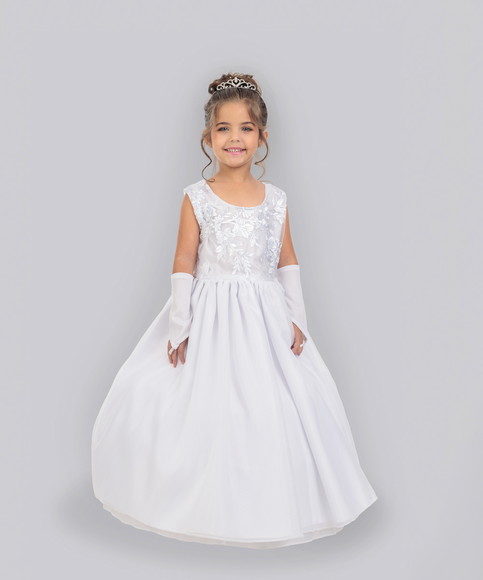 Vestido Inafntil Princesa Daminha Modelo Iara com Armação