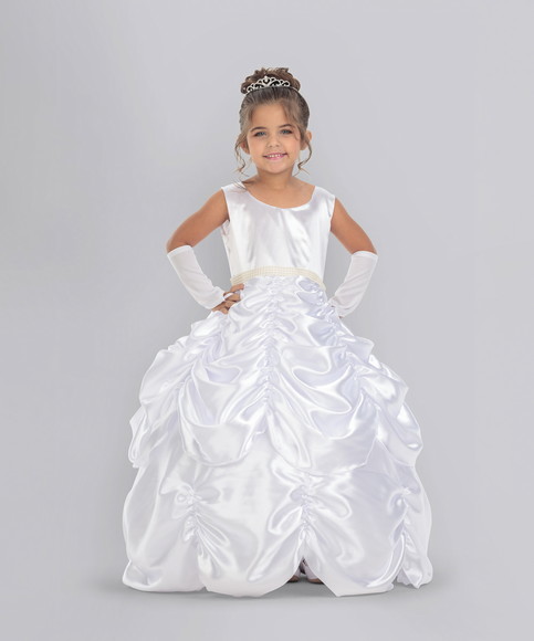 Vestido Princesa Daminha de Honra Modelo Bela com Armação