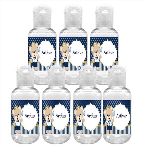 Alcool Gel Personalizado 30ml Mamãe Bebê