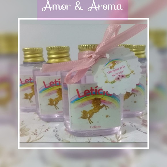 Mini Colônia Mamãe bebê personalizada 35ml COM TAG