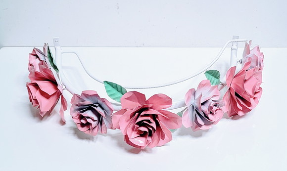 Dossel Bebe Coroa de Rosas Grandes