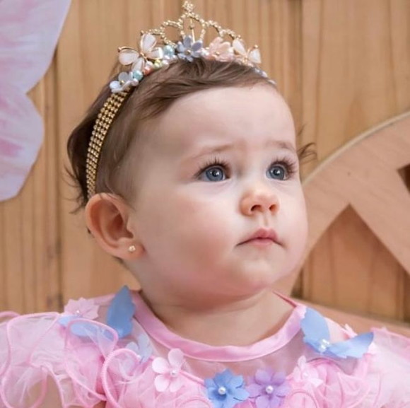 Faixa para Bebe Tiara Princesa