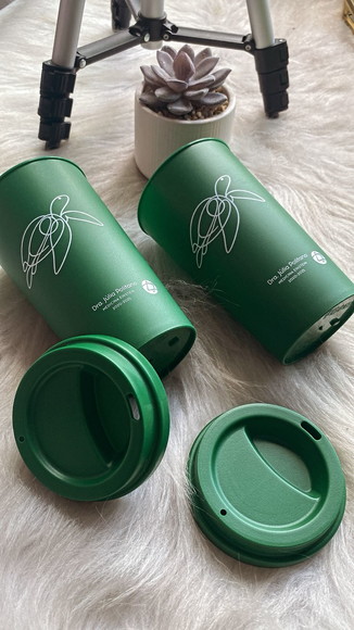Copo Eco 400ml com Tampa Café
