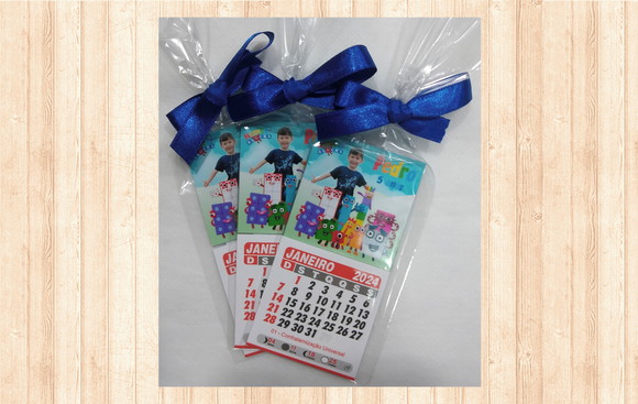 Mini Calendário de Geladeira 2026 Numberblocks
