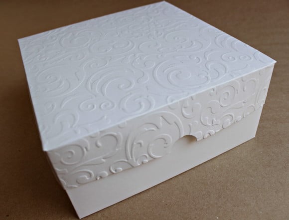 Caixa para Presente com Textura 15x15x7 Pronta Entrega