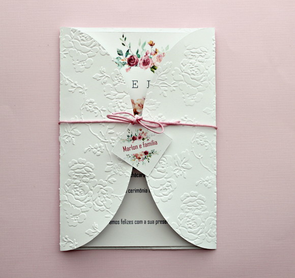 Envelope Aba Redonda Convite Casamento 15,2x21 Prontaentrega