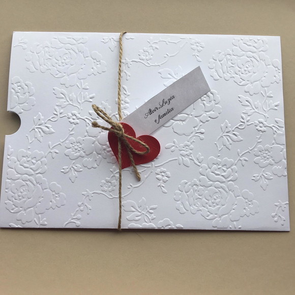 Envelope para Convite Branco Textura 15x21,5 Pronta Entrega
